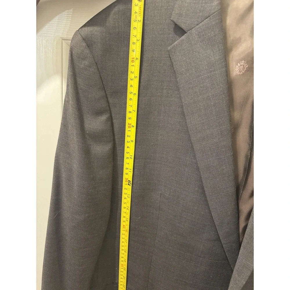 Ralph Lauren‎ Mens 50L Chocolate Brown 100% Wool Blazer Sport Coat Long